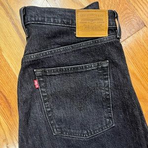 Levi’s Ribcage Ankle Straight, Black, Size 31